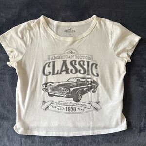 Hollister Classic Car Graphic Tee - White